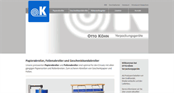 Desktop Screenshot of otto-koehn.de