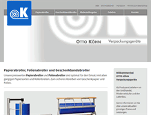 Tablet Screenshot of otto-koehn.de
